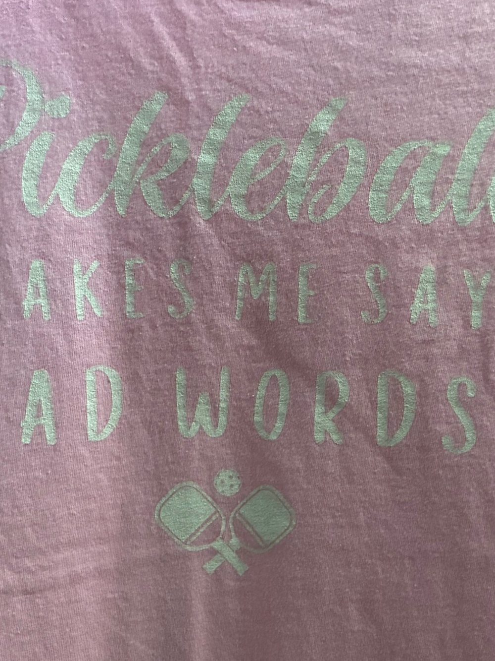 Pink Pickleball Tshirt ladies Medium